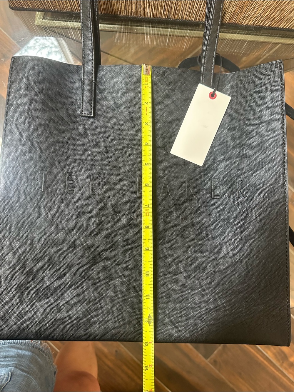 NWT TED BAKER LONDON Sukicon East West Icon Bag Tote handbag Black Large size - Picture 16 of 16